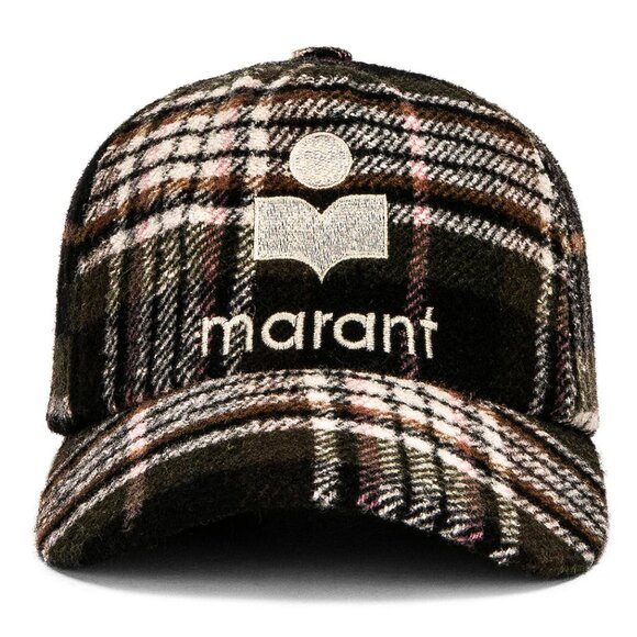 Isabel Marant Tyron checked baseball cap main image 4